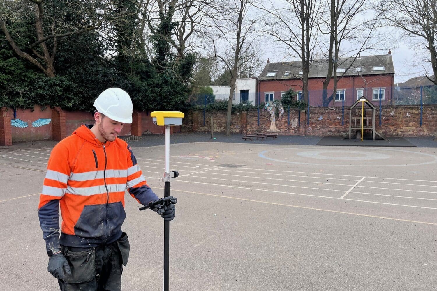 High-pressure jetting clearing a pipe blockage