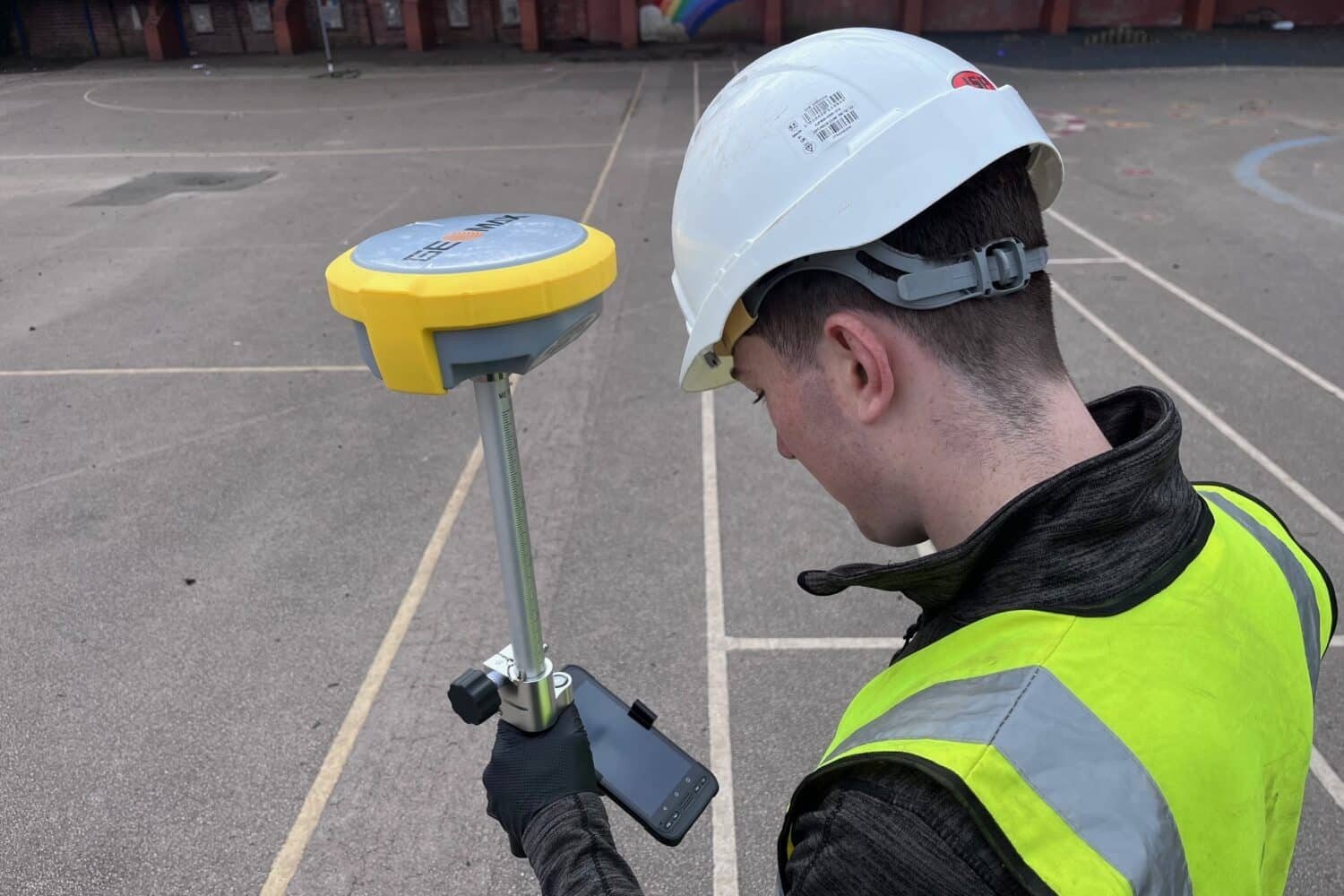 Excavation and drain replacement work